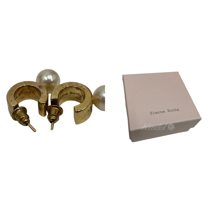 楽天市場】【中古】Simone Rocha パールフープピアス ERG271 0905 