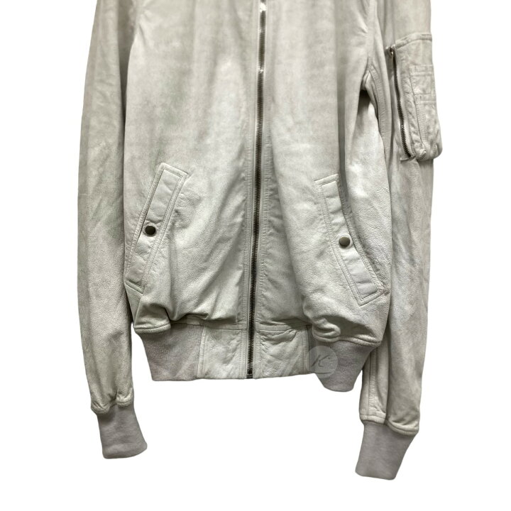 楽天市場】【中古】Rick Owens レザーボンバージャケット ホワイト  