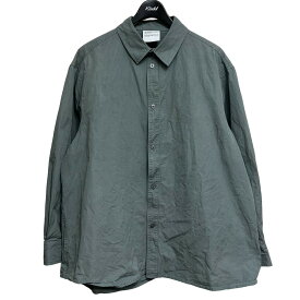 【中古】Hed Mayner　2022 オーバーサイズシャツ ブル－グレー サイズ：S 【290723】（ヘドメイナー）