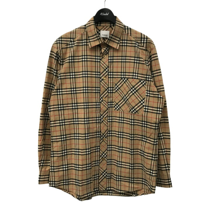 楽天市場】【中古】BURBERRY TBロゴ刺繍 ノヴァチェックシャツ 8017560  