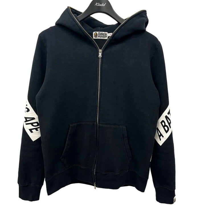 楽天市場】【中古】A BATHING APE ロゴプリント ジップアップパーカー 