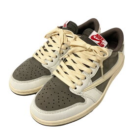 【中古】NIKE×Travis Scott　AIR JORDAN 1 LOW OG SP スニーカー DM7866-162 Reverse Mocha／ブラウン サイズ：24cm 【310723】（ナイキ×トラビス スコット）