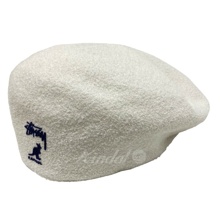 楽天市場】【中古】Stussy KANGOL ベレー帽 K3202PJ ホワイト サイズ 