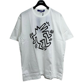 【中古】JUNYA WATANABE MAN　2023SS S／S TEE Keith Haring ホワイト サイズ：L 【010823】（ジュンヤワタナベマン）