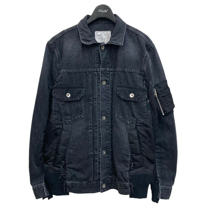 楽天市場】【中古】sacai Denim × MA-1 Jacket デニムジャケット 