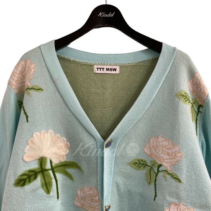 楽天市場】【中古】TTT MSW 22AW ｢Rose Jacquard Knit Cardigan｣花柄  