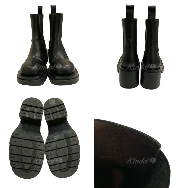 楽天市場】【中古】BOTTEGA VENETA ラグブーツ ブラック サイズ：40 