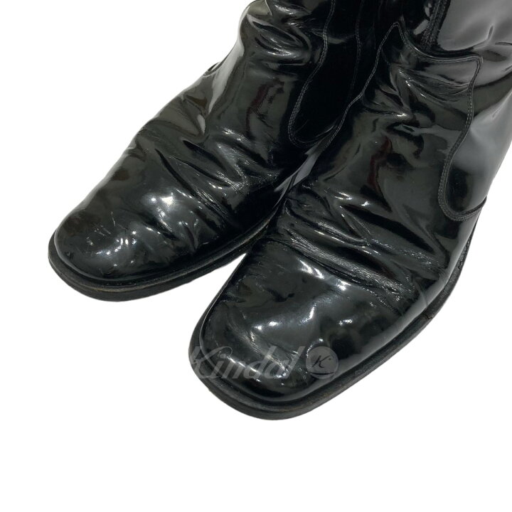 楽天市場】【中古】GUCCI エナメルブーツ ブラック サイズ：9D 