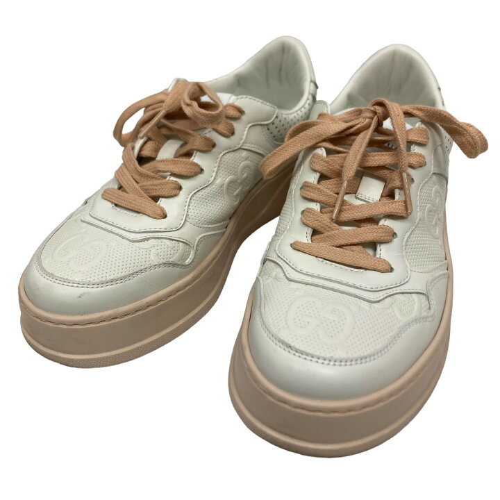 楽天市場】【中古】GUCCI「GGエンボス」 ヒールロゴスニーカー 684911 
