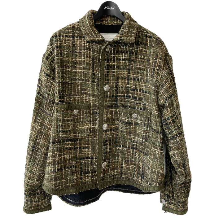楽天市場】【中古】READYMADE RE-MX-KH-00-00-189 TWEED SHIRT JACKET 