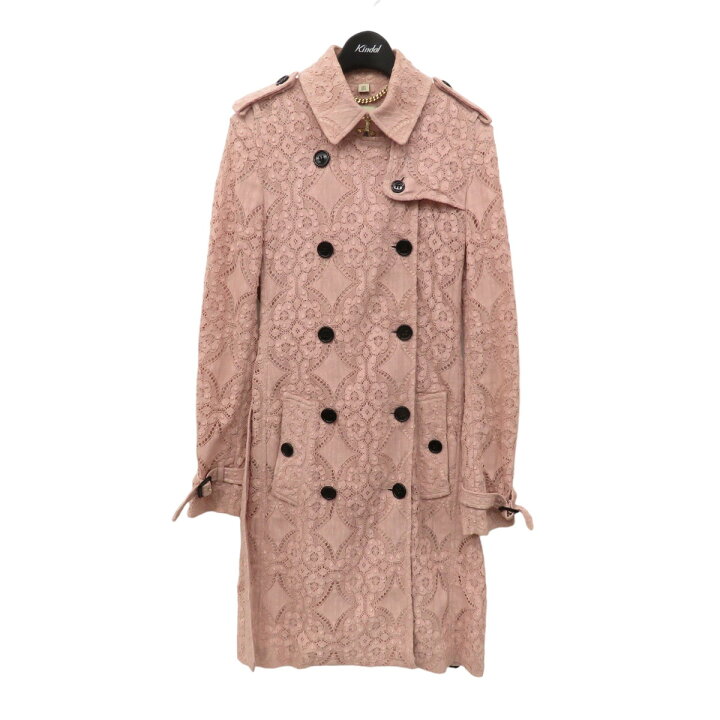 楽天市場】【中古】BURBERRY LONDON レーストレンチコート ピンク  