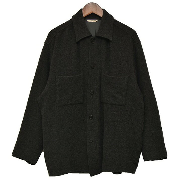 楽天市場】【中古】AURALEE CASHMERE WOOL BRUSHED JERSEY BIG SHIRTS 