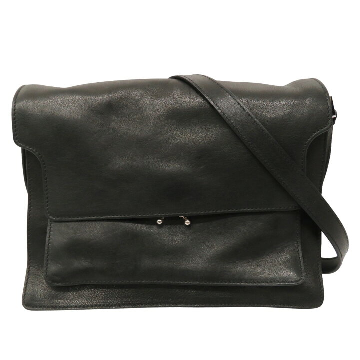 楽天市場】【中古】MARNI トランクソフトラージ レザーショルダー 