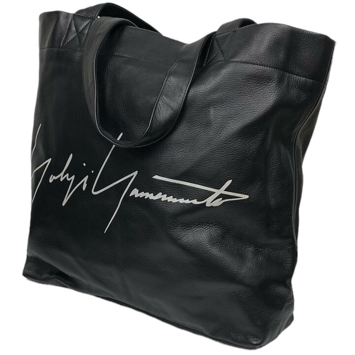 楽天市場】【中古】YOHJI YAMAMOTO シグネチャーロゴ大レザートート 