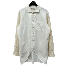 【中古】FRANK LEDERVINTAGE FABRIC EDITION 切替シャツ ホワイト サイズ：M【価格見直し】