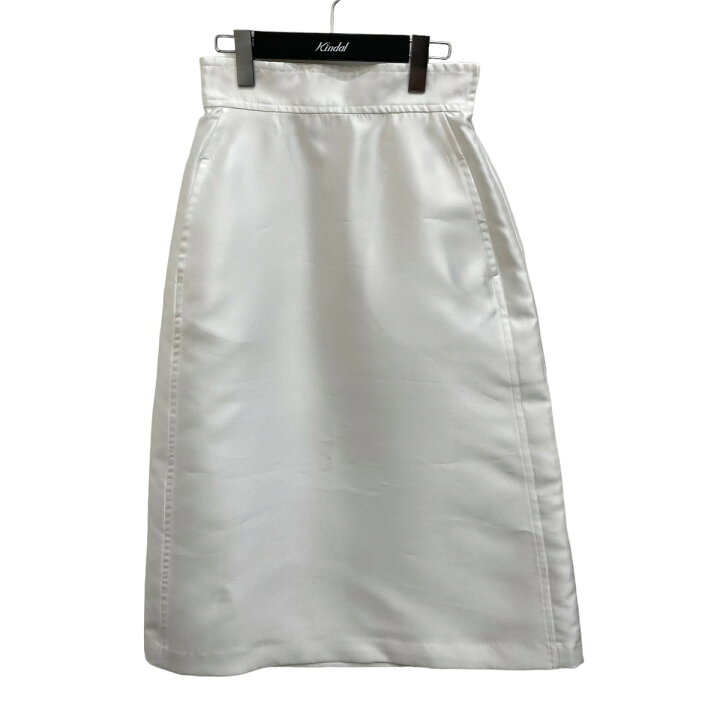 楽天市場】【中古】machattサテンツイルスカート 2201406 ホワイト  