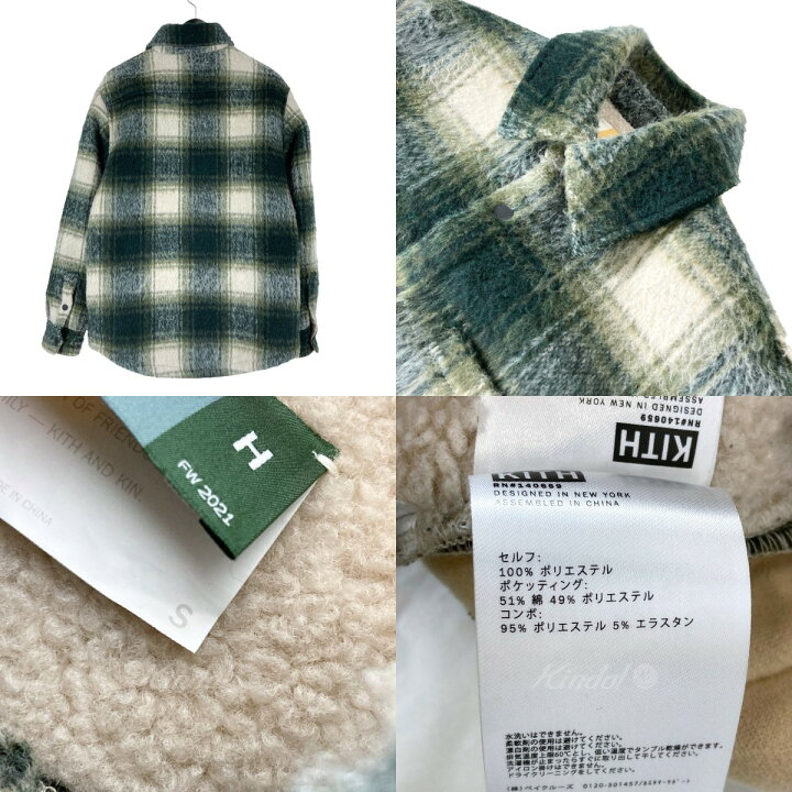楽天市場】【中古】KITH Sheridan Shirt Jacket 21AW チェックシャツ  