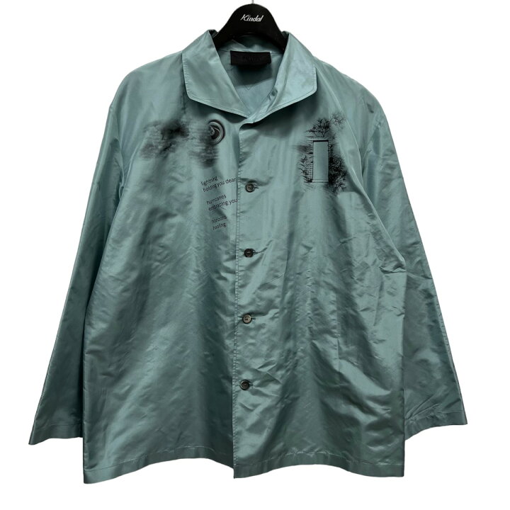 楽天市場】【中古】PRADA 22AW プリントシルクパジャマ長袖シャツ 
