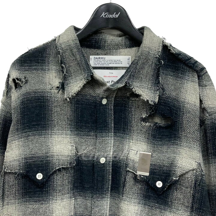 楽天市場】【中古】DAIRIKU ダメージ加工チェックシャツ BEAMS別注 