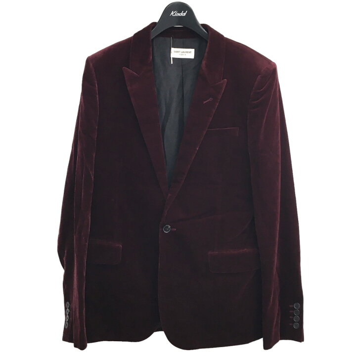 楽天市場】【中古】SAINT LAURENT PARISベロアテーラードジャケット 