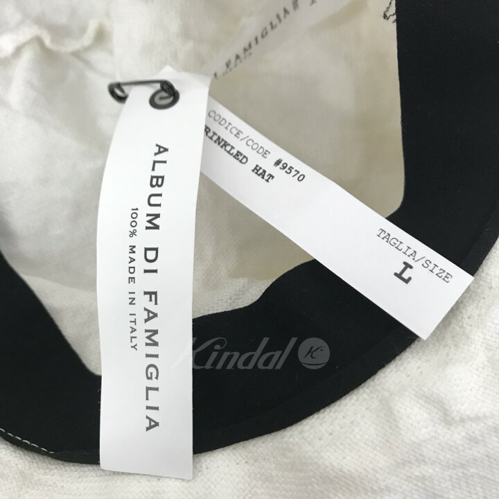 楽天市場】【中古】Album di Famiglia WRINKLED HAT 変形ビッグハット 