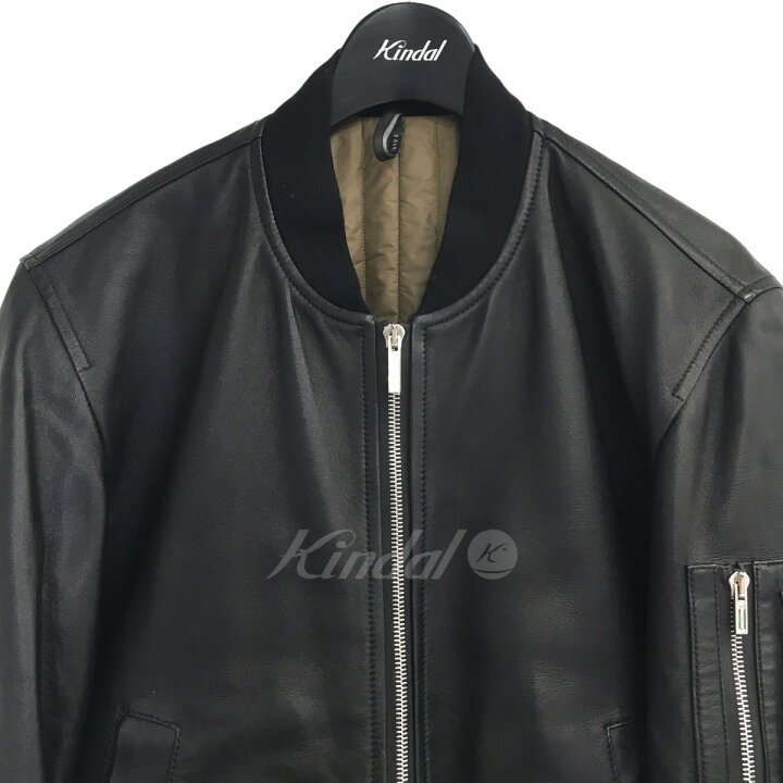 楽天市場】【中古】Dior Hommeレザーボンバージャケット ブラック 