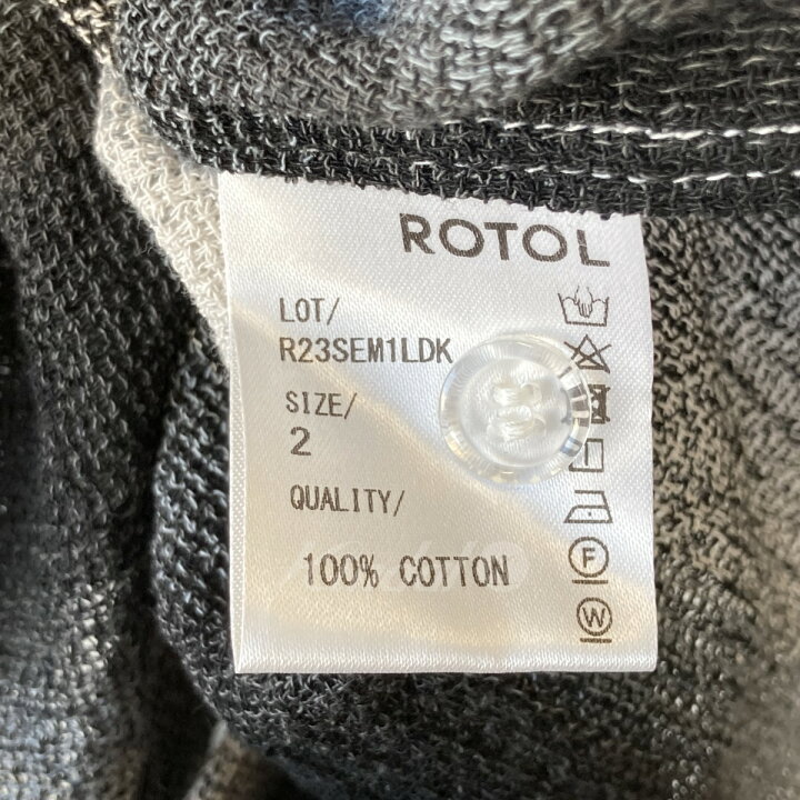 楽天市場】【中古】ROTOL 23SS for 1LDK annex BASIC SHIRT ブラック 