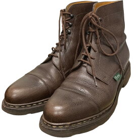 【中古】Paraboot「NEUILLY」レースアップレザーブーツ ブラウン サイズ：4【価格見直し】