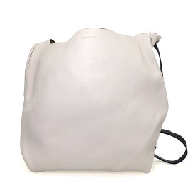 【中古】BURBERRY LONDON【Leather Grommet Detail Hobo Bag】レザーショルダーバッグ ホワイト【価格見直し】