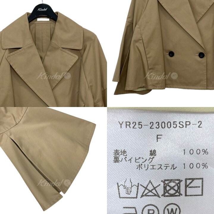 楽天市場】【中古】yori 23SS コットンショートトレンチコート 