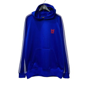 【中古】Needles×UNIONLQ464「TRACK HOODIE」プルオーバーパーカー ブルー サイズ：M【価格見直し】