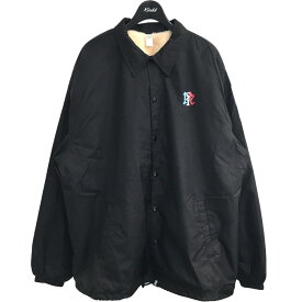 【中古】FIRSTRUST2021AW「EYECON／BOA COACH JACKET DAWN」内ボアコーチジャケット ブラック サイズ：XL【価格見直し】