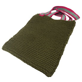 【中古】soduk22AW 「2 ways knit bag ／ black」 ショルダーバッグ オリーブ【価格見直し】