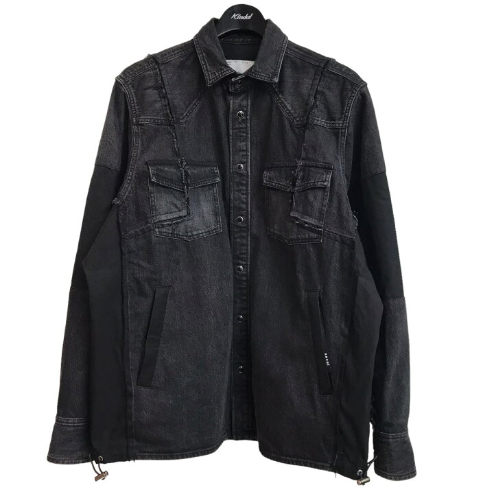 楽天市場】【中古】sacai 21AW Denim Shirt 再構築デニムシャツ 