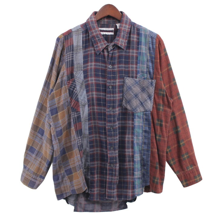 楽天市場】【中古】Rebuild by Needles再構築フランネルチェックシャツ 
