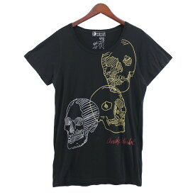 【中古】HYSTERIC GLAMOUR　Andy WaholAndy Wahol アンディ ウォーホル スカル Tシャツ ブラック サイズ：Free【価格見直し】