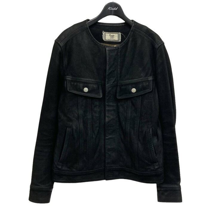 楽天市場】【中古】Rags McGREGOR ノーカラーヌバックレザージャケット 