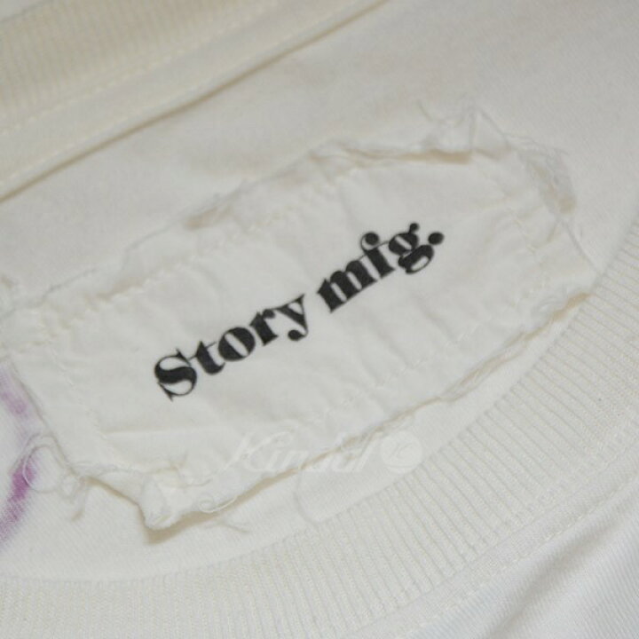 楽天市場】【中古】Story mfg プリントロングスリーブTシャツ ホワイト 