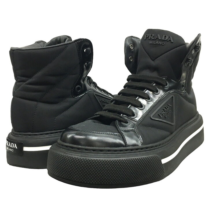 楽天市場】【中古】PRADA22AW マクロ Re Nylon xブラッシュドレザー  
