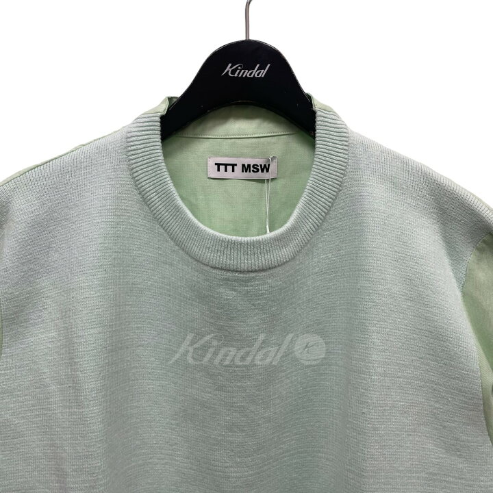 楽天市場】【中古】TTT MSW「Knit Docking Shirt」ニットドッキング 