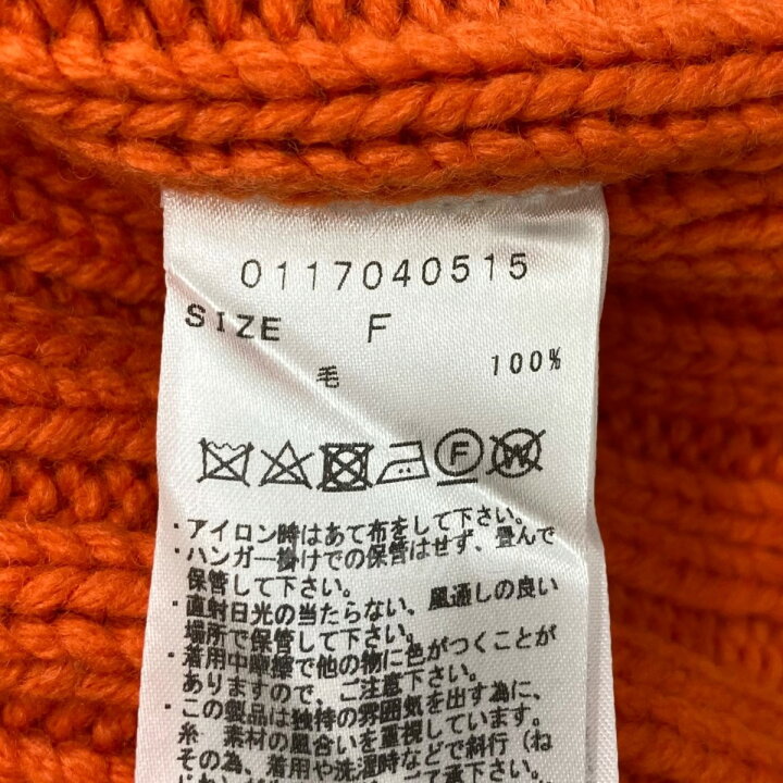 楽天市場】【中古】PERVERZE クラッシュリブニット オレンジ サイズ  
