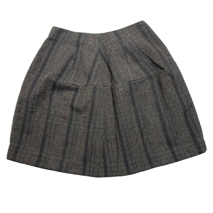 楽天市場】【中古】MARNIウールストライプスカート グレー サイズ：40  