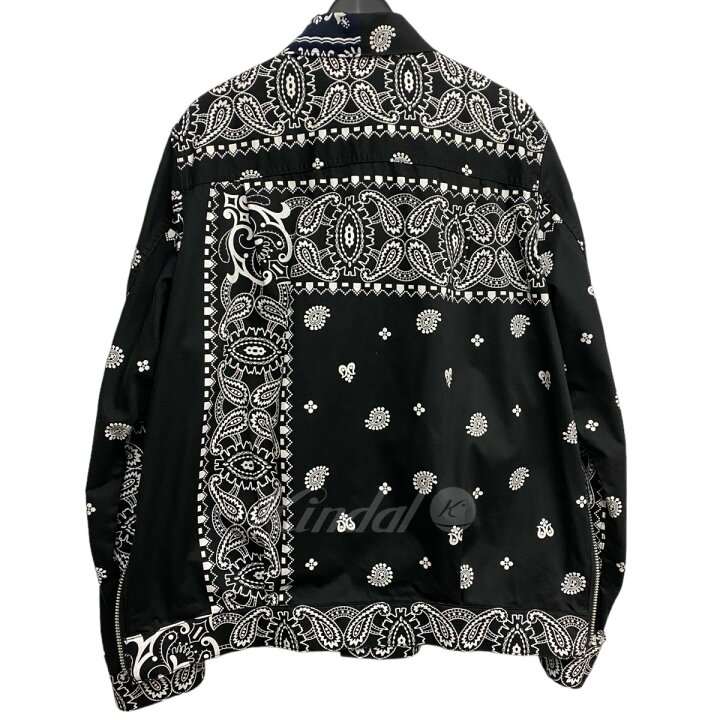 楽天市場】【中古】sacai ペイズリーバンダナシャツジャケット 