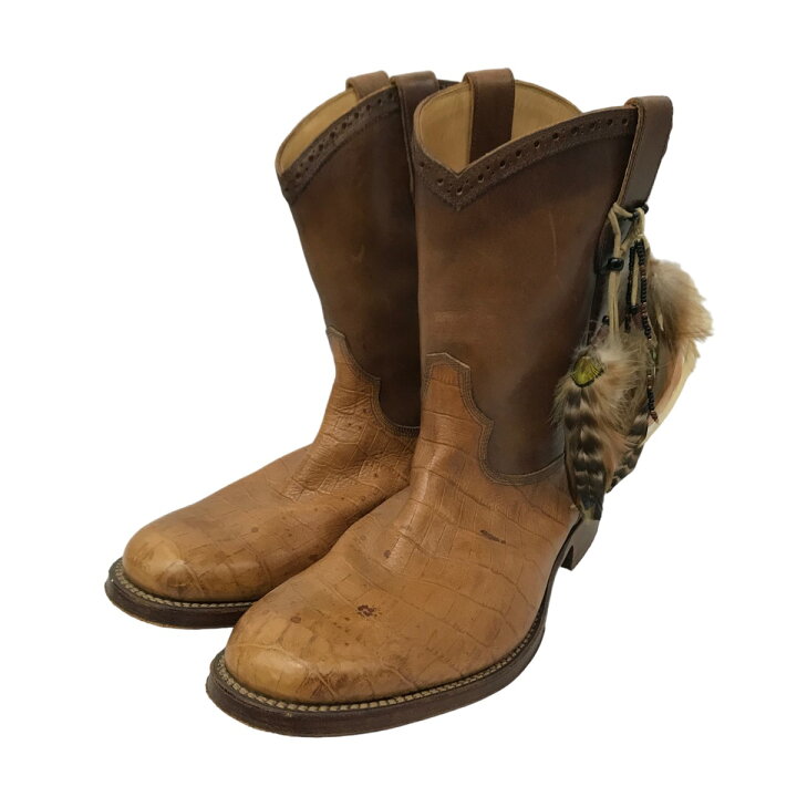 楽天市場】【中古】foot the coacher 羽根付き ペコスブーツ レザー 