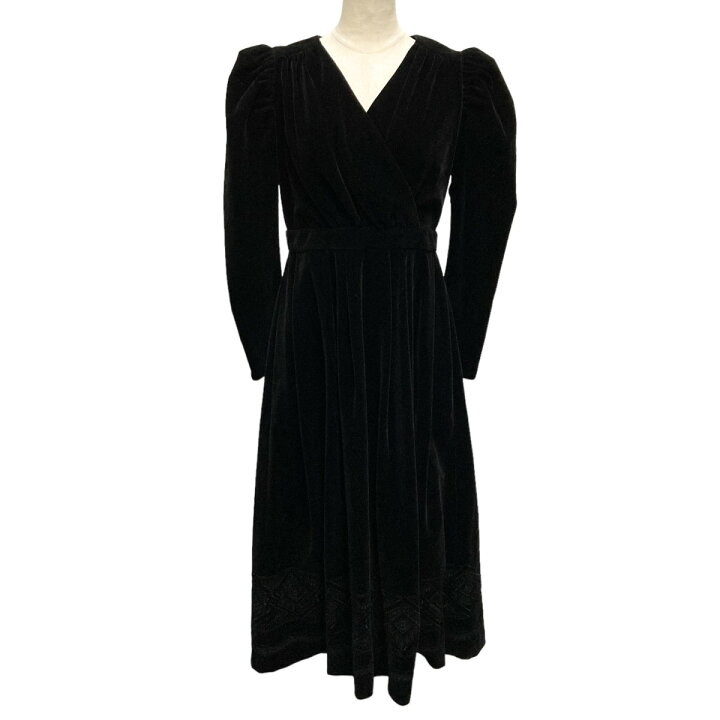 楽天市場】【中古】Her lip to Embroidered Velour Midi Dress 