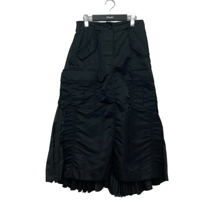 楽天市場】【中古】sacai 21SS ナイロンツイルバックプリーツスカート 