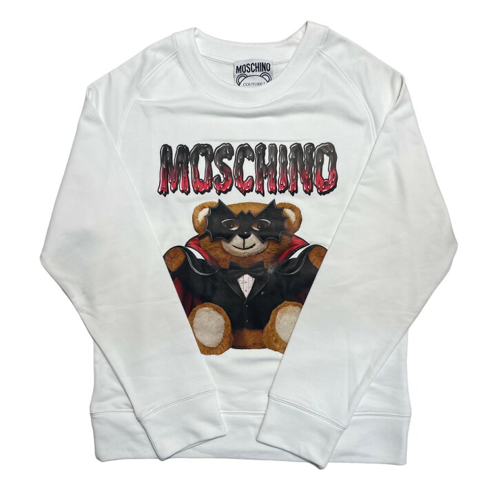 楽天市場】【中古】MOSCHINO BAD テディ スウェット ホワイト サイズ 