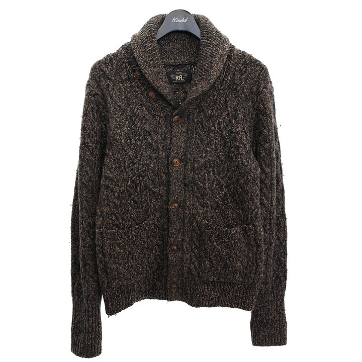 楽天市場】【中古】RRL ショールカラーケーブルニットカーディガン  