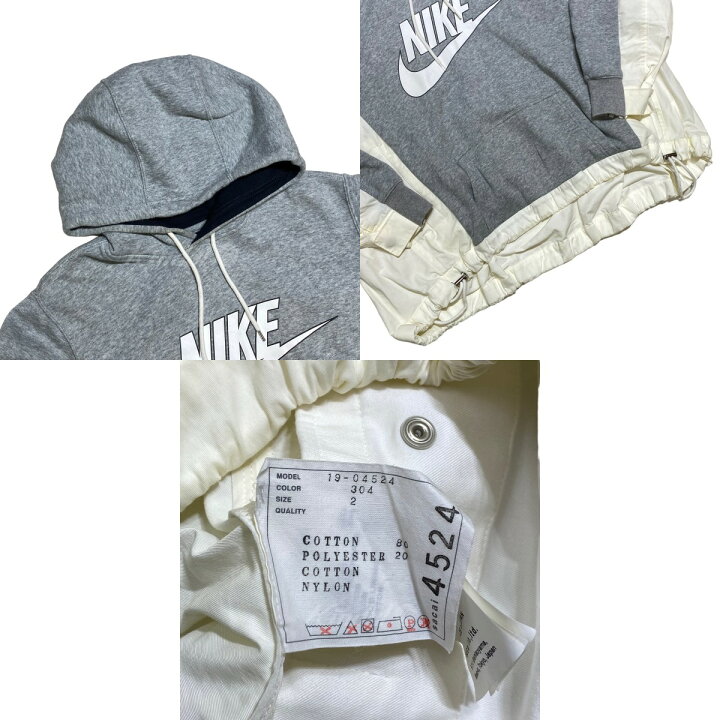 楽天市場】【中古】NIKE×SACAI 2019SS 再構築プルオーバーパーカー 