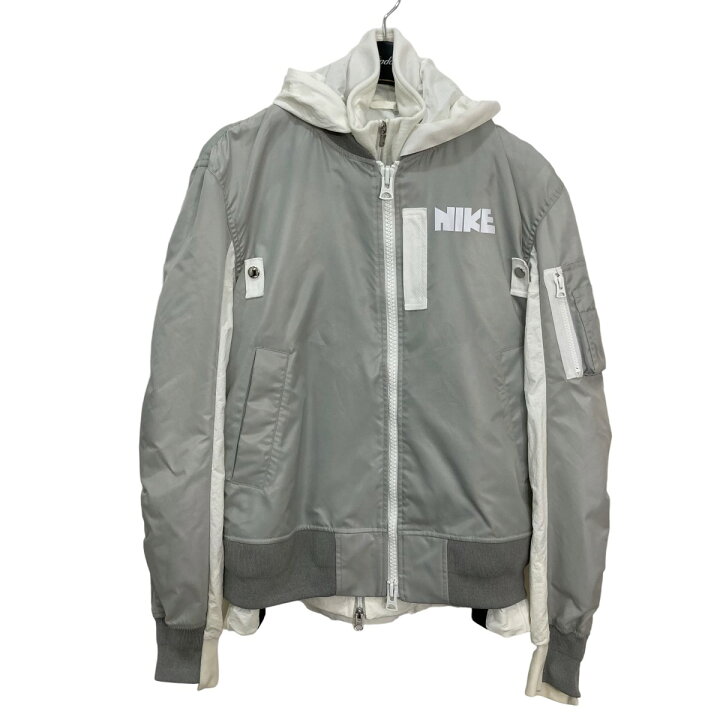 楽天市場】【中古】sacai ×NIKE NRG LAYERED JKT グレー×ホワイト 
